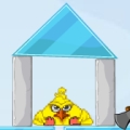 Домик Angry Birds Chicken house играть онлайн