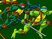 Играть бесплатно Микеланджело и роботы / Teenage Mutant Ninja Turtles без регистрации