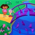 Играть бесплатно Дора ремонтирует мост / Dora puzzlebridge без регистрации