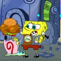 Играть бесплатно Губка Боб - Защитить улитку / SpongeBob Dinner Defenders без регистрации