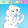 Играть бесплатно Раскраска принцеса Жасмин без регистрации