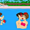 Поцелуй в бассейне играть онлайн