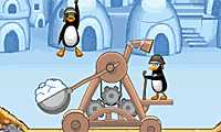 Бешенный пингвинний катапульт играть онлайн